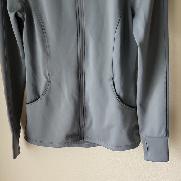 Apana Slate Gray Lightweight Jacket Sz S yoga Pilates outdoor tennis pickle ball - Picture 4 of 16